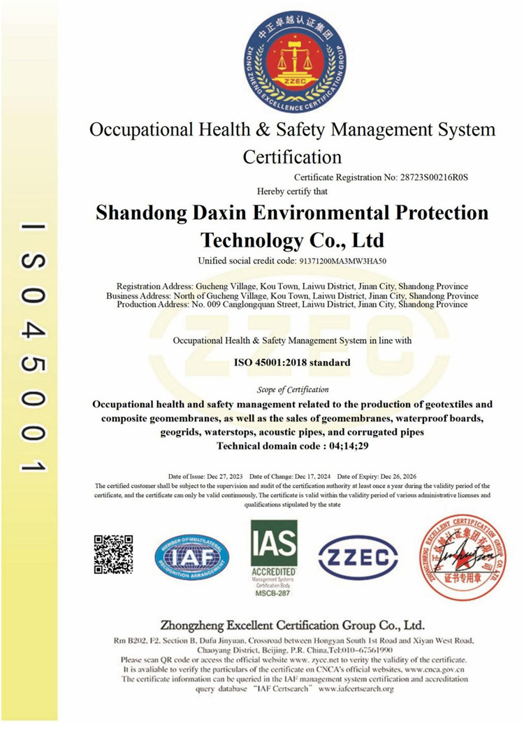 Occupational Health & Safety Management System Certification